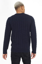 Load image into Gallery viewer, Cotton Cable Knit Jumper Navy