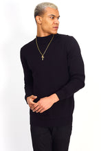 Load image into Gallery viewer, Ribbed Turtle Knit Black
