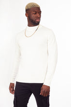 Load image into Gallery viewer, Ribbed Turtle Knit White