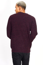 Load image into Gallery viewer, Twist Knit Knit Plum Marl