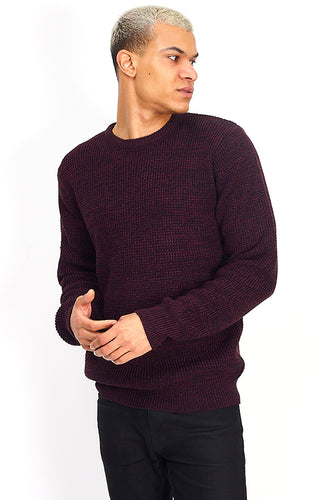 Twist Knit Knit Plum Marl