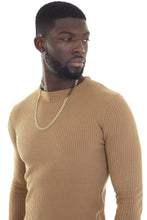 Load image into Gallery viewer, Muscle Fit Knit Tan