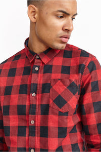 Flannel Check Shirt Red