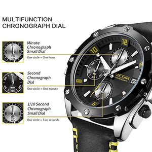 Racing Watch Black Yellow