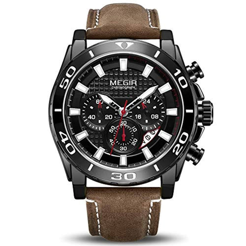 Racing Watch Leather Black