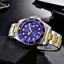 Load image into Gallery viewer, Seamaster Watch Blue Gold
