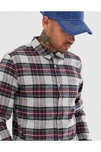 Load image into Gallery viewer, Soft Flannel Shirt Check Burg