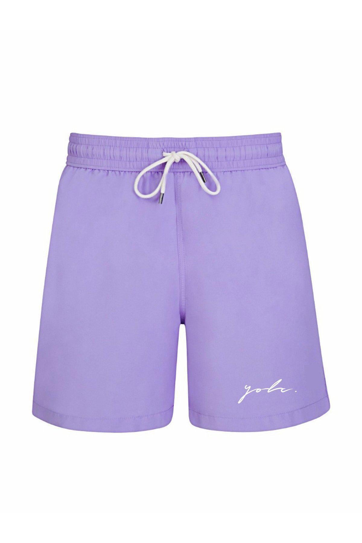 Shorts - Signature Jersey Shorts Lilac