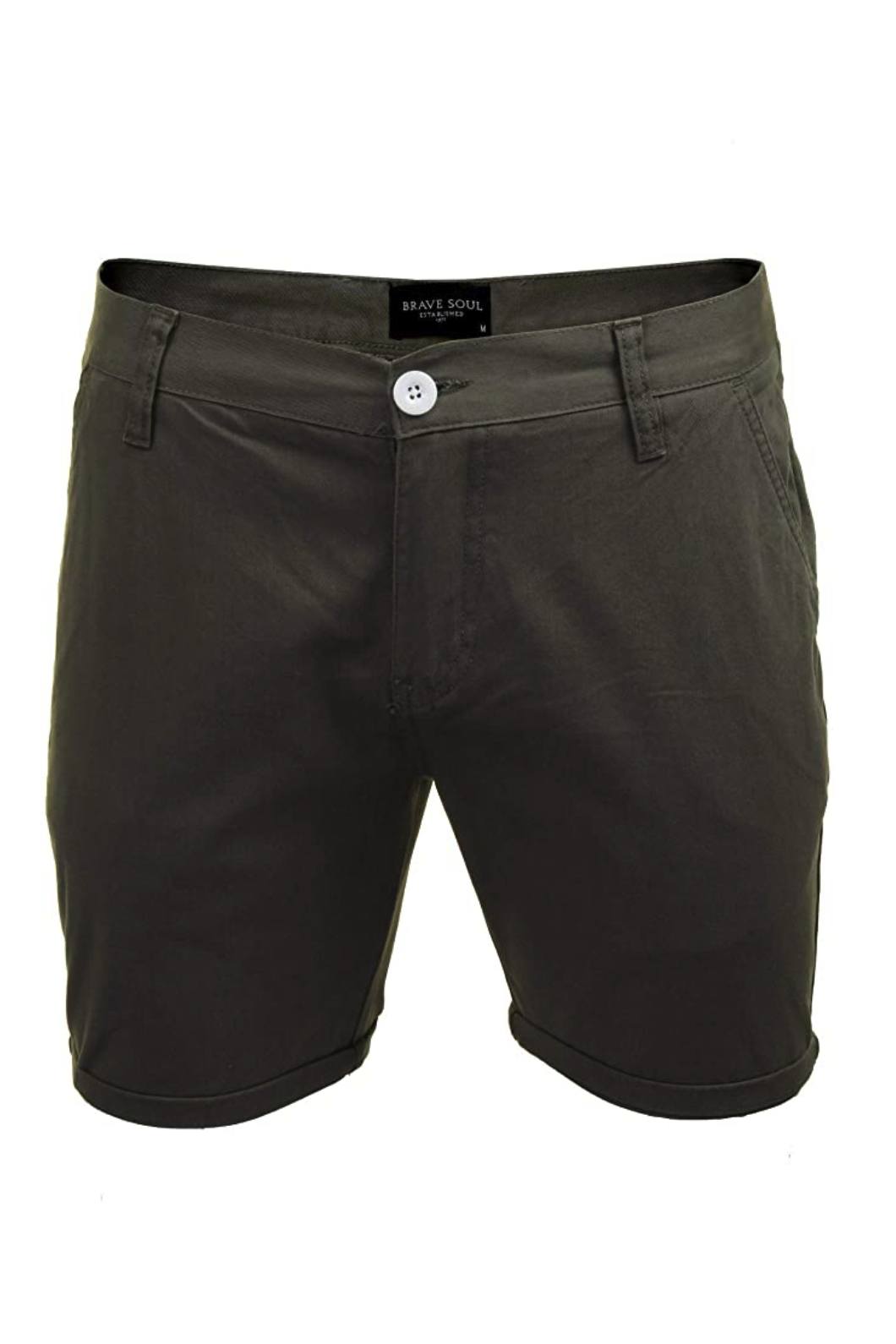 Skinny Chino Shorts Grey