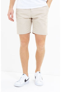 Shorts - Skinny Chino Shorts Stone