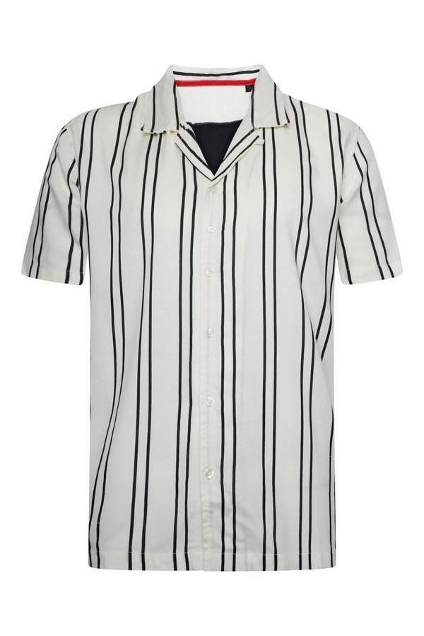 Soft Feel Classic Stripe Shirt White