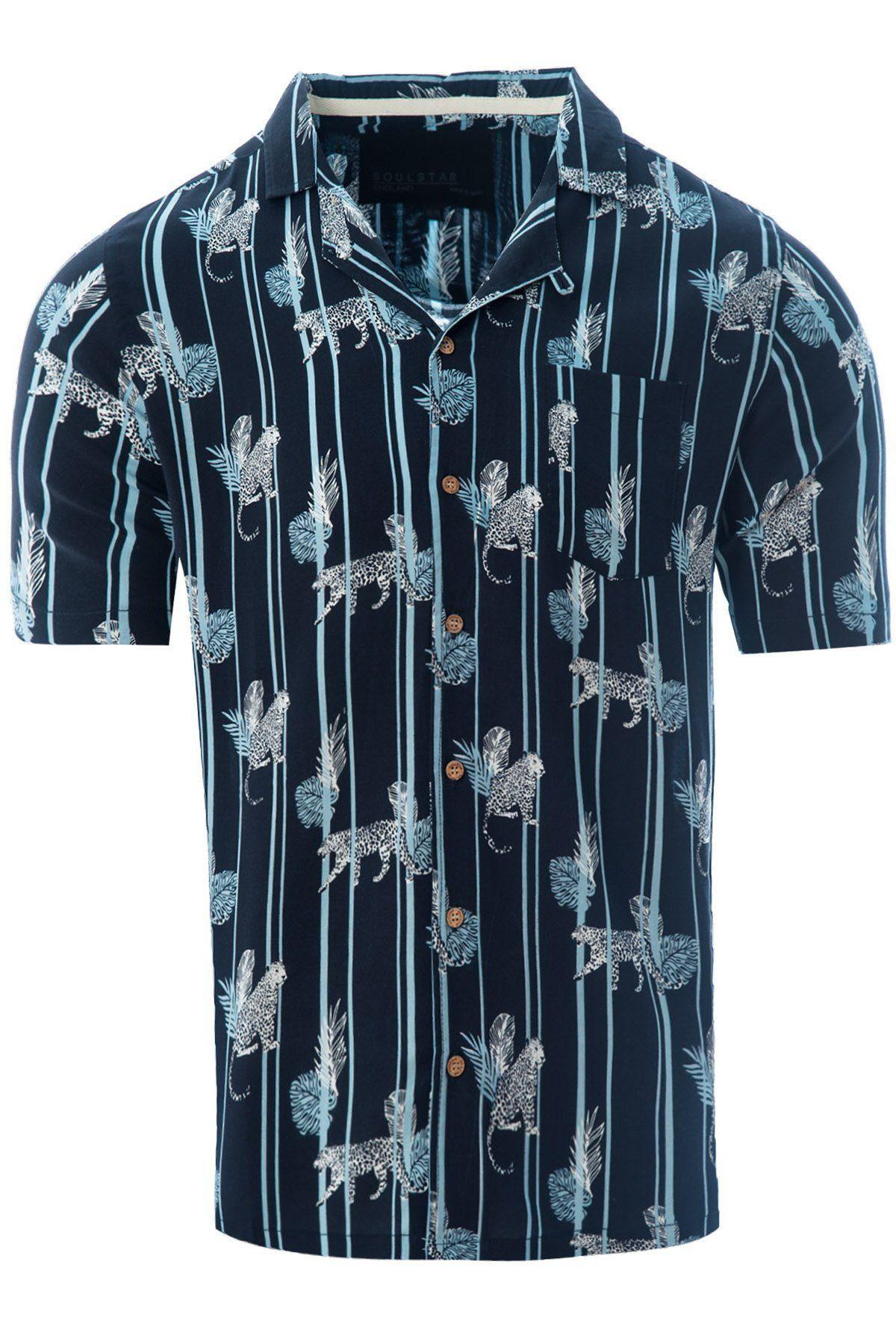 Soft Feel Jaguar Shirt Navy