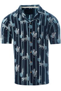Soft Feel Jaguar Shirt Navy