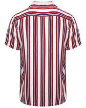 Load image into Gallery viewer, Soft Feel Vertical Stripe Shirt Burg