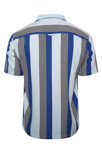 Soft Feel Vertical Stripe Shirt Lt Blue