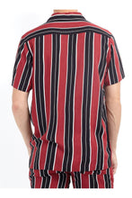 Load image into Gallery viewer, Soft Feel Vertical Stripe Shirt Red