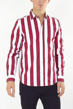 Load image into Gallery viewer, Stripe Shirt Long Sleeve Red