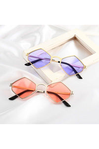 Chunky Diamond Sunglasses Red