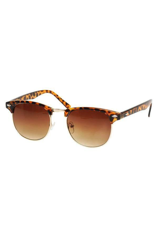 Sunglasses - Classic Wayfarer Sunglasses Tortoise Brown