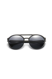 Side Grill Aviator Sunglasses Black