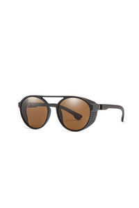 Side Grill Aviator Sunglasses Brown