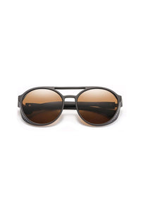 Side Grill Aviator Sunglasses Brown