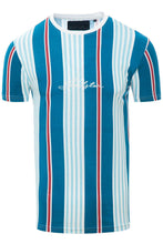 Load image into Gallery viewer, T-Shirts - 0 Stripe Signature T-Shirt Blue