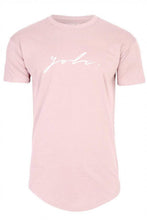 Load image into Gallery viewer, T-Shirts - Curved Hem Signature T-Shirt Pink