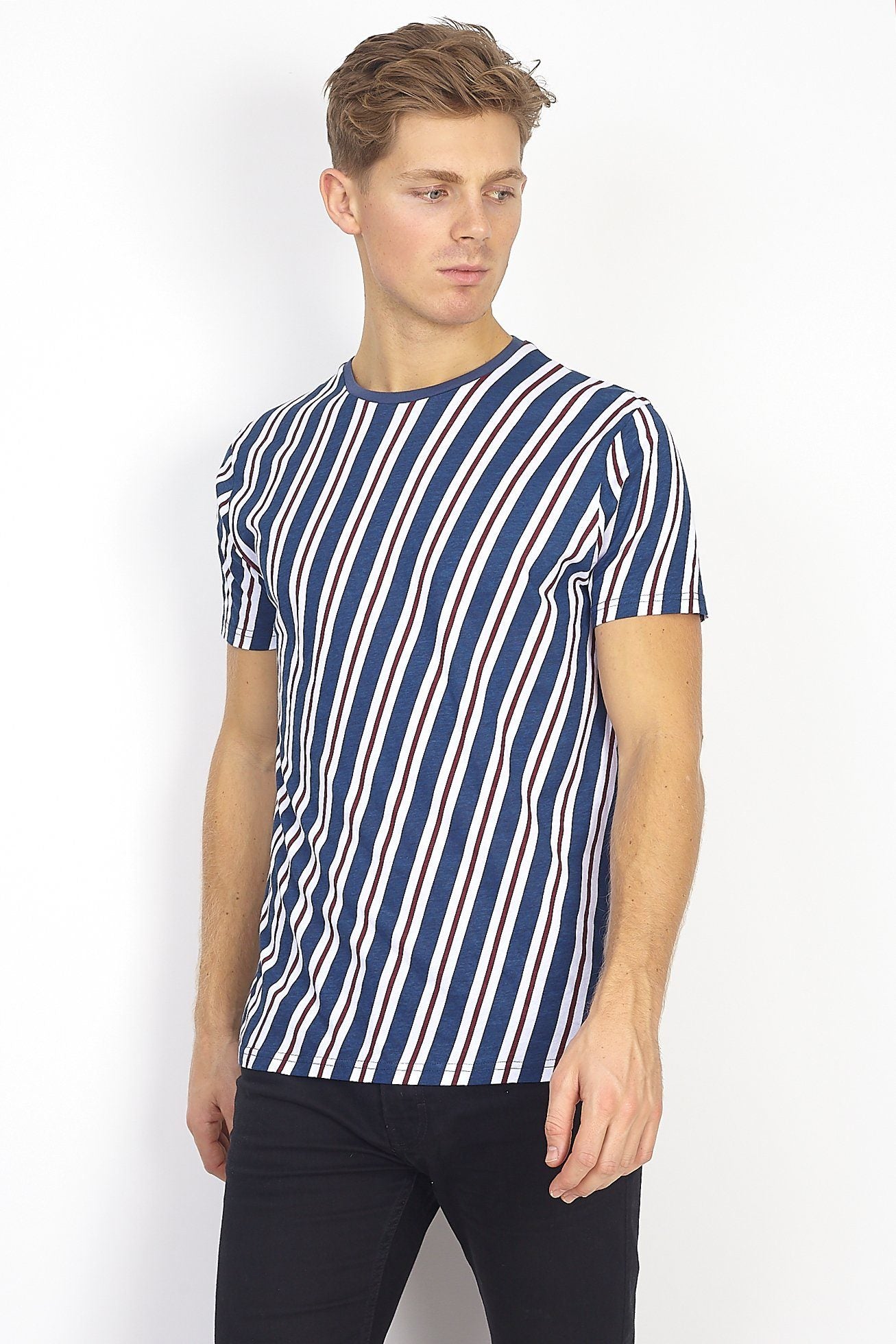 Diagonal T-Shirt Blue