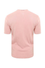 Load image into Gallery viewer, T-Shirts - Lightweight Knitted Polo Short Sleeve Dusty Pink