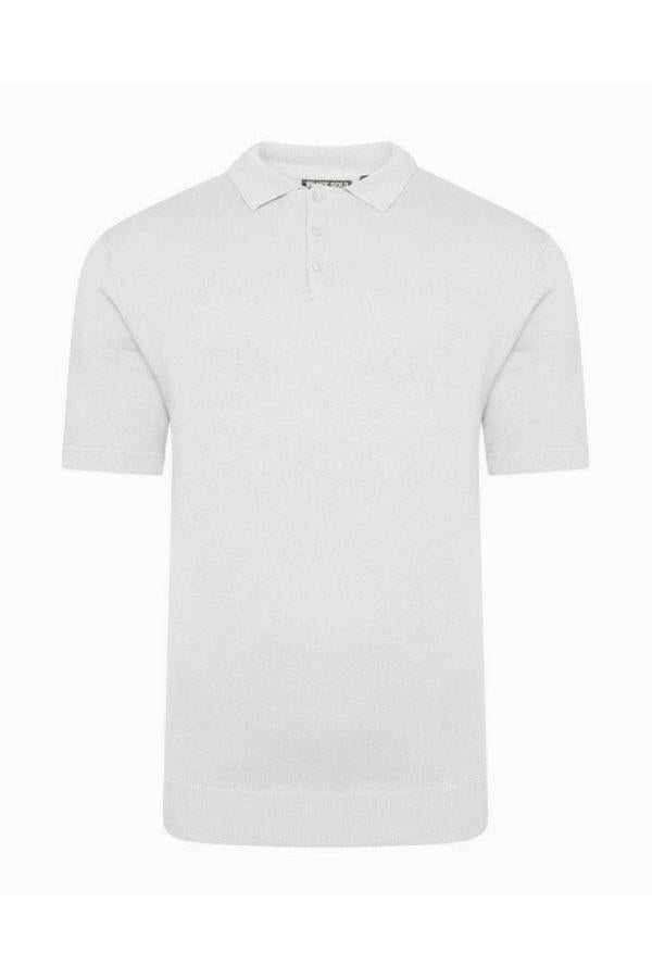 T-Shirts - Lightweight Knitted Polo Short Sleeve Stone