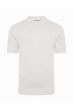 Load image into Gallery viewer, T-Shirts - Lightweight Knitted Polo Short Sleeve Stone