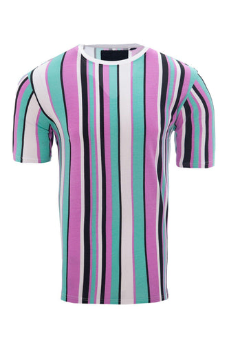 Stripe T-Shirt Pastel Aqua