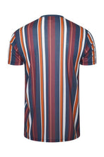 Load image into Gallery viewer, Signature Stripe T-Shirt Burg/ Orange