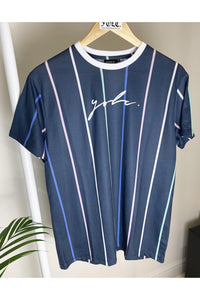 T-Shirts - Vertical Signature T-Shirt Multi Navy