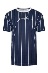 T-Shirts - Vertical Signature T-Shirt Navy