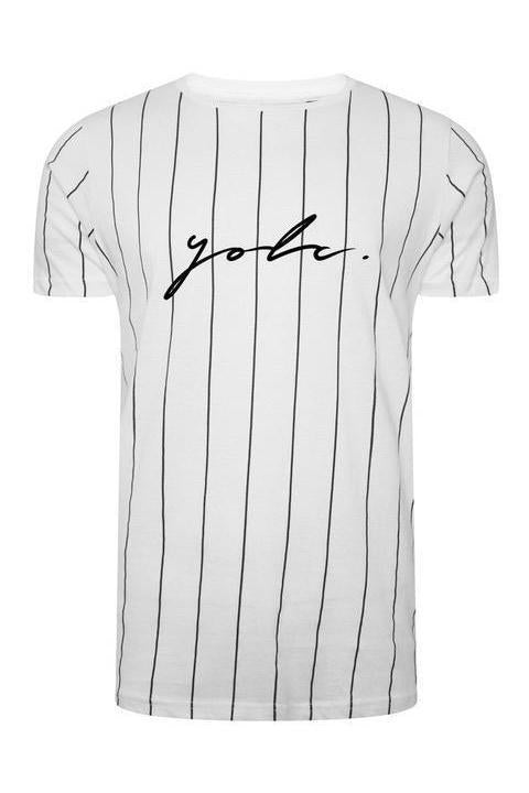 T-Shirts - Vertical Signature T-Shirt White