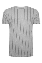 Load image into Gallery viewer, T-Shirts - Vertical Stripe T-Shirt Grey