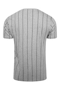 T-Shirts - Vertical Stripe T-Shirt Grey