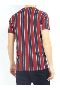 T-Shirts - Vertical Stripe T-Shirt Red