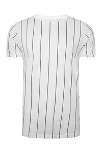 T-Shirts - Vertical Stripe T-Shirt White