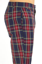 Load image into Gallery viewer, TROUSERS - Skinny Tartan Trousers Red