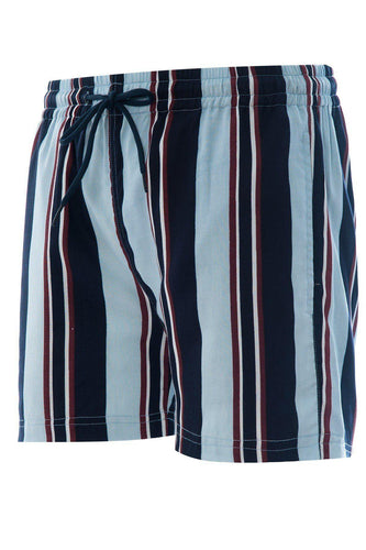 Vertical Stripe Shorts Dk Blue