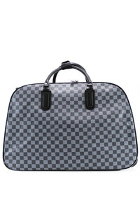 Carry On Bag Blue Check