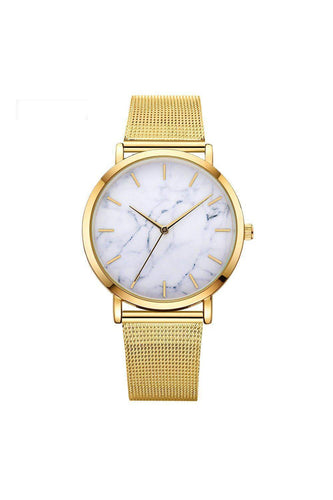 Watches - Marble Mesh Watch Gold