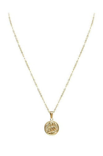 Watches - Pray Coin Gold Pendant